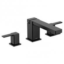 Moen TS913BL - Matte black two-handle roman tub faucet