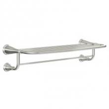 Moen Y2694BN - Brushed Nickel 24'' Towel Bar With Shelf