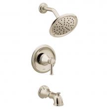 Moen T2313EPNL - Belfield Single-Handle 1-Spray Posi-Temp Eco Tub and Shower Faucet Trim Kit in Polished Nickel (Va