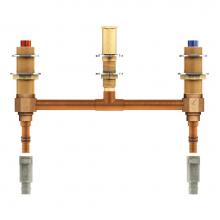 Moen 4798 - M-Pact Two Handle Roman Tub Valve with 10-Inch Centers 1/2-Inch PEX and 1/2-Inch Cold Expansion PE