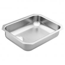 Moen GS18195L - 1800 Series 23.5-inch 18 Gauge Undermount Single Bowl Stainless Steel Kitchen Sink, Left Drain