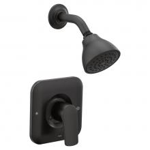 Moen T2812EPBL - Rizon 1-Handle Posi-Temp Eco-Performance Shower Faucet Trim Kit in Matte Black (Valve Sold Separat