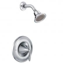 Moen T2132 - Eva Single-Handle 1-Spray Posi-Temp Shower Faucet Trim Kit in Chrome (Valve Sold Separately)