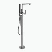 Moen S93005 - Arris One-Handle Modern Freestanding Floor Mount Tub Filler with Handshower, Chrome