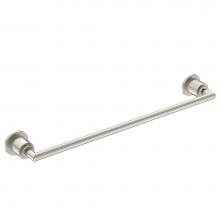 Moen YB0818BN - Arris 18-Inch Modern Single Towel Bar, Brushed Nickel