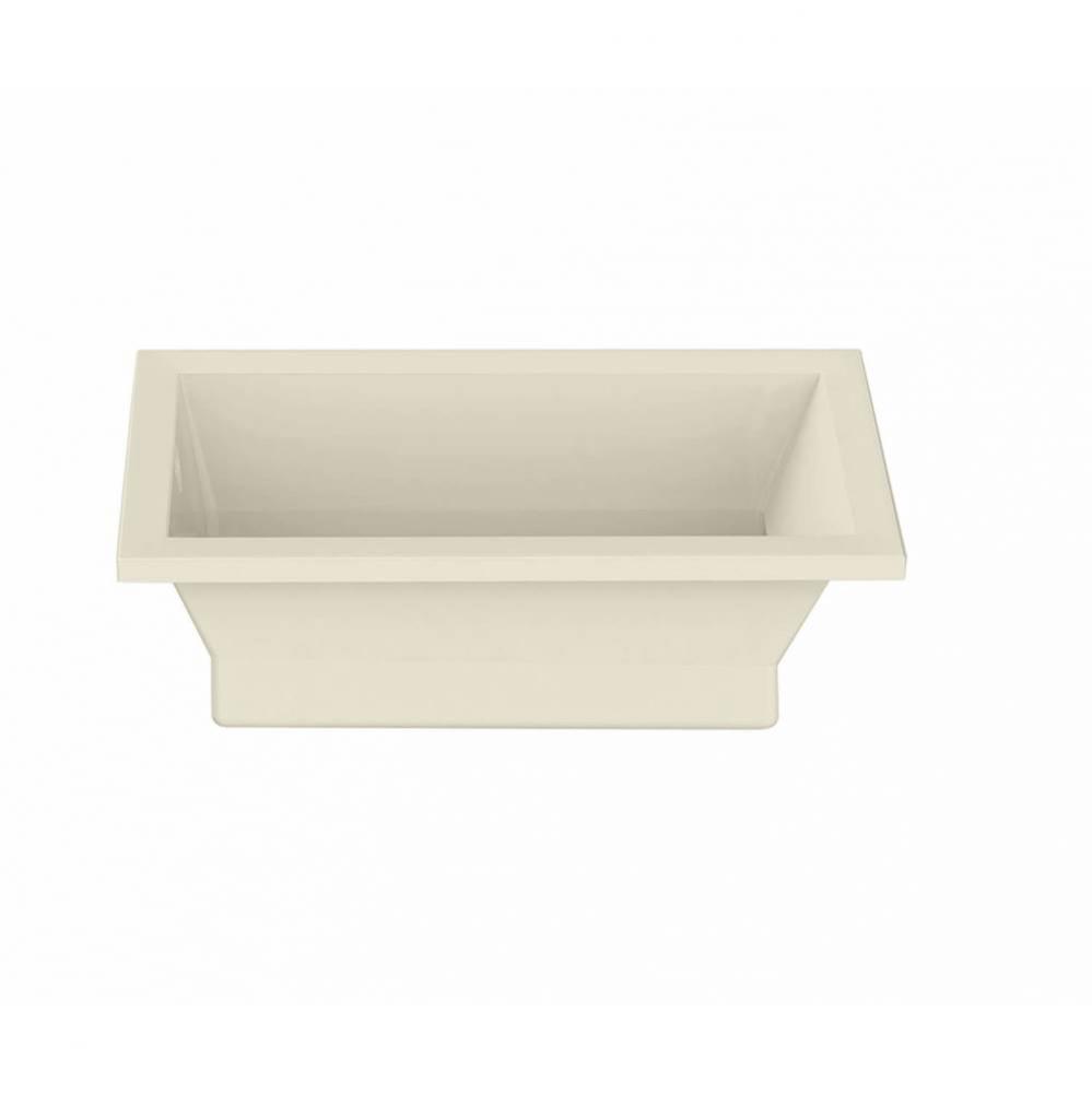 Aiiki 6636 Acrylic Drop-in End Drain Bathtub in Bone