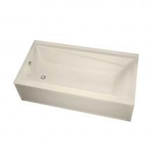 Maax 105511-000-004-002 - Exhibit 6030 IFS AFR Acrylic Alcove Right-Hand Drain Bathtub in Bone