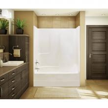 Maax 140101-000-002-001 - TSEA63 60 x 34 AcrylX Alcove Left-Hand Drain One-Piece Tub Shower in White