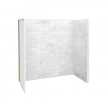 Maax 103418-307-508 - Utile 6032 Composite Direct-to-Stud Three-Piece Tub Wall Kit in Marble Carrara