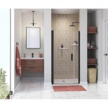 Maax 138267-900-340-101 - Manhattan 37-39 x 68 in. 6 mm Pivot Shower Door for Alcove Installation with Clear glass & Squ