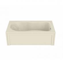 Maax 101054-000-004 - Topaz 59.75 in. x 32.125 in. Alcove Bathtub with End Drain in Bone