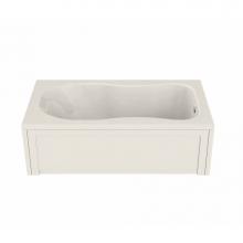 Maax 101055-000-007 - Topaz 59.75 in. x 36 in. Alcove Bathtub with End Drain in Biscuit