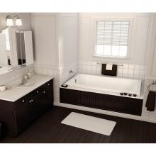 Maax 101457-000-001 - Pose 59.875 in. x 31.75 in. Drop-in Bathtub with End Drain in White