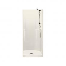 Maax 102721-000-007 - Biarritz 85 35.625 in. x 34.875 in. x 75.5 in. 1-piece Shower with No Seat, Center Drain in Biscui