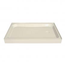 Maax 105055-R-000-004 - MAAX 59.75 in. x 30.125 in. x 6.125 in. Rectangular Alcove Shower Base with Right Drain in Bone