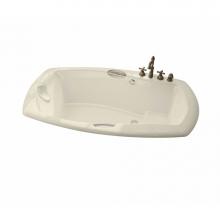 Maax 105312-055-004 - Release 66 in. x 36 in. Drop-in Bathtub with Aerofeel System Center Drain in Bone