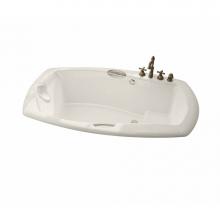 Maax 105313-055-007 - Release 72 in. x 36 in. Drop-in Bathtub with Aerofeel System Center Drain in Biscuit