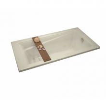 Maax 105513-003-004 - Exhibit 59.75 in. x 31.875 in. Drop-in Bathtub with Whirlpool System End Drain in Bone