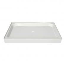 Maax 105533-000-001 - MAAX 59.75 in. x 34.125 in. x 6.125 in. Rectangular Alcove Shower Base with Center Drain in White