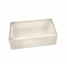 Maax 105704-R-000-004 - Rubix 6032 AFR Acrylic Alcove Right-Hand Drain Bathtub in Bone