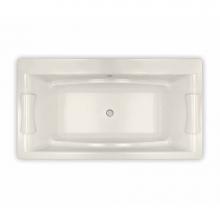 Maax 105743-054-007 - Optik C 66 in. x 36 in. Drop-in Bathtub with Hydrofeel System Center Drain in Biscuit