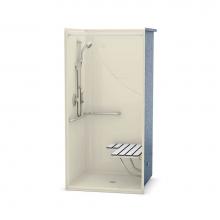 Maax 106032-R-000-004 - OPS-3636 COMPLETE ACCESSIBILITY PACKAGE 36 in. x 36 in. x 76.625 in. 1-piece Shower with RH Grab B