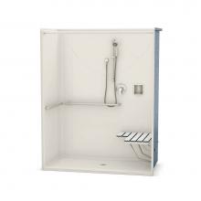 Maax 106038-L-000-007 - OPS-6030 - ADA/ANSI compliant (with Seat) 60 in. x 30.25 in. x 76.625 in. 1-piece Shower with Left