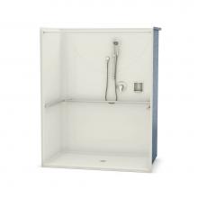 Maax 106045-000-007 - OPS-6036 - ADA Compliant (without Seat) 60 in. x 36 in. x 76.625 in. 1-piece Shower with No Seat,