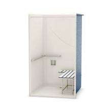 Maax 106055-L-000-007 - OPS-4248 - with California Title 24 Grab Bar and Seat 42 in. x 48 in. x 76.5 in. 1-piece Shower wi