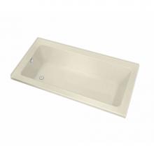 Maax 106199-R-103-004 - Pose Acrylic Corner Left Right-Hand Drain Aeroeffect Bathtub in Bone