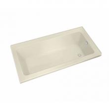 Maax 106203-R-000-004 - Pose 6032 IF Acrylic Corner Right Right-Hand Drain Bathtub in Bone