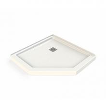 Maax 106380-000-001 - Hana 38 in. x 38 in. x 3 in. Neo-Angle Corner Shower Base with Center Drain in White