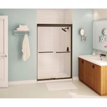 Maax 134571-900-172 - Kameleon 43-47 in. x 71 in. Bypass Alcove Shower Door with Clear Glass in Dark Bronze