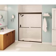 Maax 134664-900-172 - Kameleon SC 51-55 in. x 71 in. Bypass Alcove Shower Door with Clear Glass in Dark Bronze