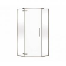 Maax 137300-900-305-000 - Hana Neo-angle 38 in. x 38 in. x 75 in. Pivot Corner Shower Door with Clear Glass in Brushed Nicke