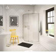 Maax 137441-981-084-000 - Radia Neo-angle 38 in. x 38 in. x 71.5 in. Sliding Corner Shower Door with Mistelite Glass in Chro