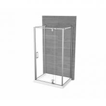 Maax 137865-900-084-000 - ModulR 48 x 32 x 78 in. 8mm Pivot Shower Door for Wall-mount Installation with Clear glass in Chro