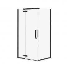 Maax 139330-900-173-000 - Davana Rectangular 34 in. x 42 in. x 75 in. Pivot Corner Shower Door with Clear Glass in Dark Bron