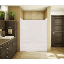 Maax 140098-R-003-002 - TSEA60 59.75 in. x 34 in. x 76.5 in. 1-piece Tub Shower with Whirlpool Right Drain in White