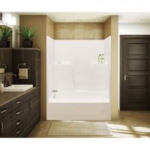 Maax 140107-R-000-002 - TSTEA60 60 in. x 34 in. x 78 in. 1-piece Tub Shower with Right Drain in White