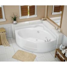 Maax 140111-000-006 - VO5050 5 FT 51.5 in. x 51.5 in. Corner Bathtub with Center Drain in Sterling Silver