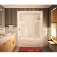 Maax 141015-L-057-001 - ACTSDM 60 in. x 33.25 in. x 87.375 in. 1-piece Tub Shower with Bodywrap Left Drain in White