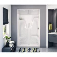 Maax 141051-000-001 - ACSH/RS/LS/NS-48 48 in. x 33.25 in. x 75 in. 1-piece Shower with No Seat, Center Drain in White