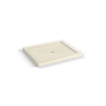 Maax 410002-542-004 - B3 Base 4834 Round Drain Stabili-T, Corner Left Bone / Natural