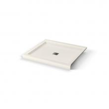 Maax 420002-543-007 - B3 Base 4834 Square Drain Stabili-T, Corner Right Biscuit