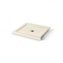 Maax 420034-502-004 - B3 Base 4236 Square Drain Left Corner Installation Bone / Natural