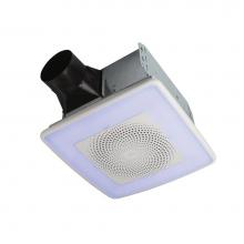 Broan Nutone AERN110RGBL - NuTone ChromaComfort 110 cfm Ventilation Fan with 24 Color Selectable LED, 1.5 sones, Energy Star