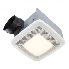 Broan Nutone QTXE080FLT - Broan QTXE Series 80 cfm Ventilation Fan Light, 36W Fluorescent Lighting, 4W Nightlight, 0.3 Sones