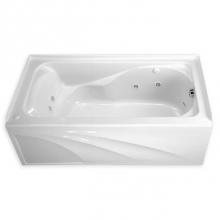 American Standard 2776202.020 - Cadet® 60 x 32-Inch Integral Apron Bathtub Left-Hand Outlet