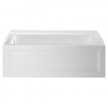 American Standard 2545202.222 - Town Square® S 60 x 30-Inch Integral Apron Bathtub With Left-Hand Outlet